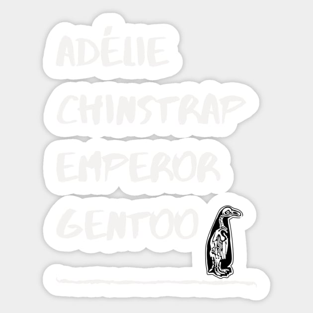 Atypical Autism Penguin Mantra Sticker by meganelaine092